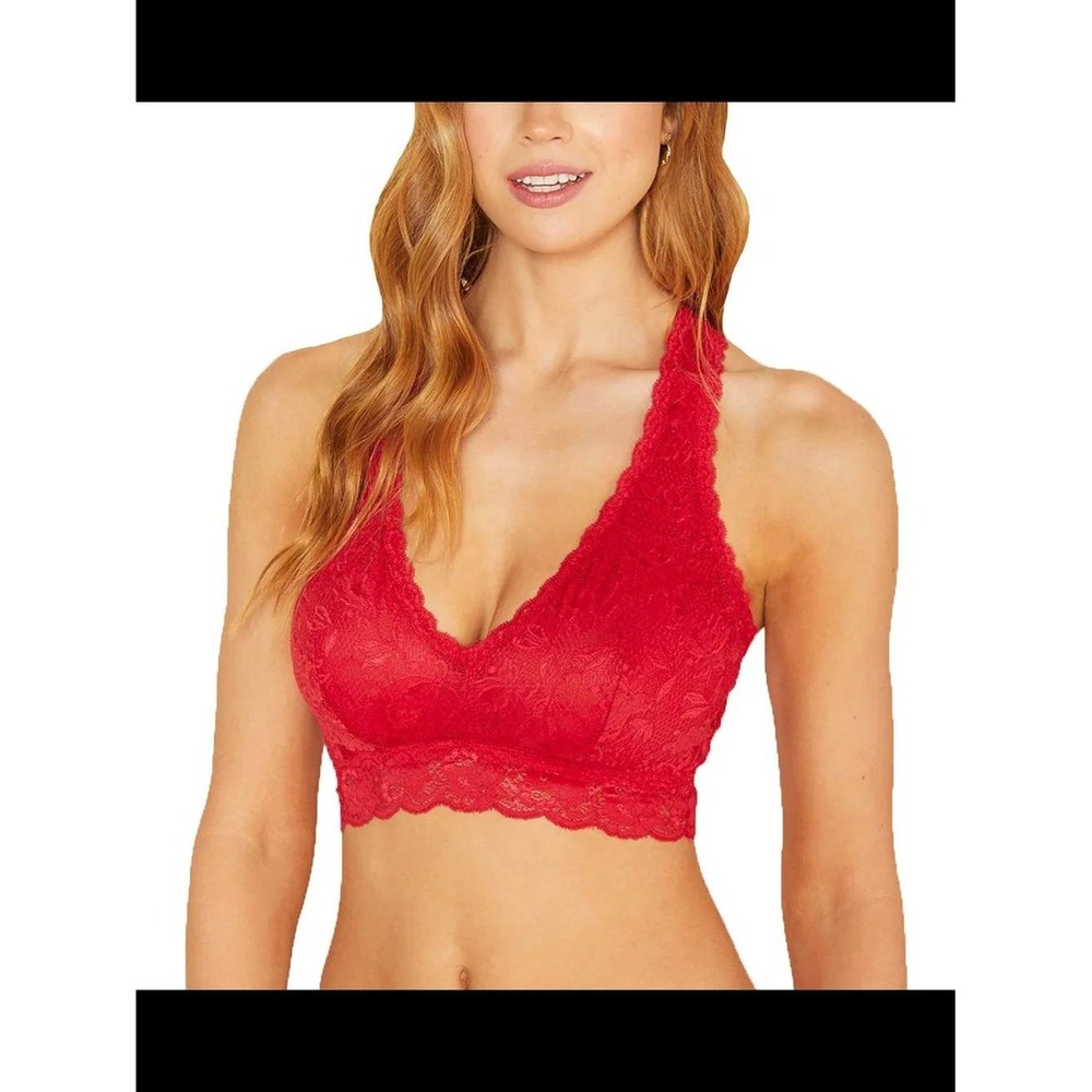 Cosabella Never Say Never Curvy Racie Racerback Bralette Mystic Red Medium